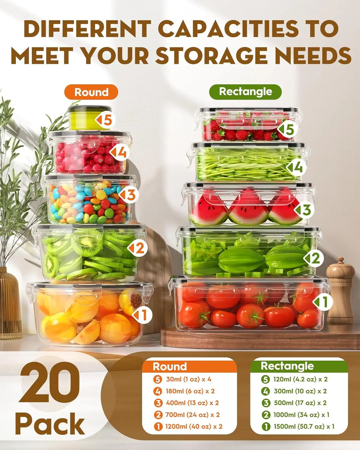 Easy Seal Storage Containers