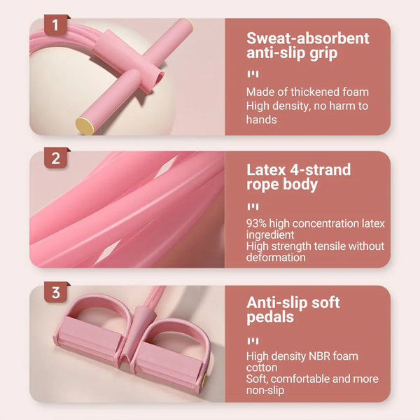 6-Tube Fitness Tension Rope
