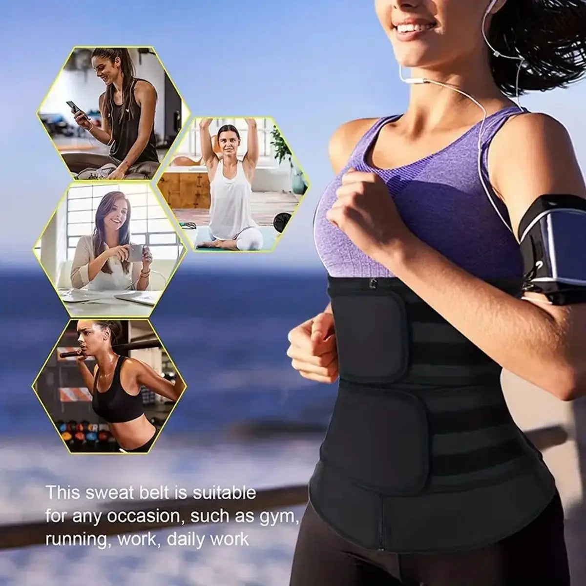 Adjustable Waist Trainer Belt - Tummy Support & Shaping