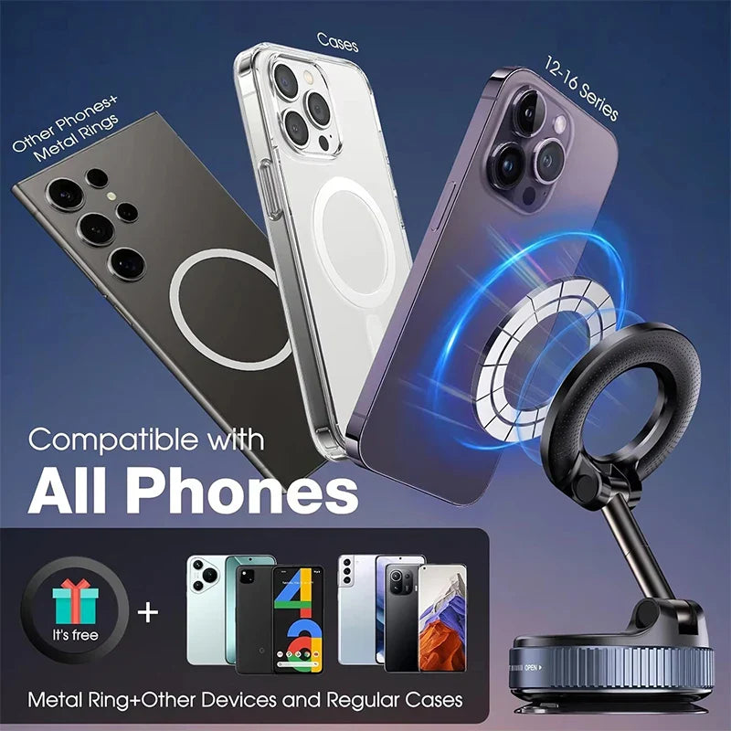 Magnetic Car Phone Holder - 360 adjustable Dashboard Mount